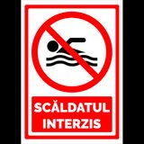 Semn pentru scaldatul interzis